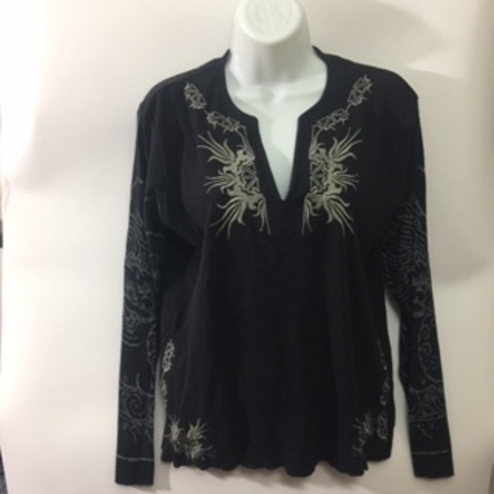 4 YOU Scandinavia Black w Silver Embroider…